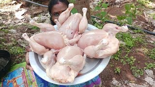 Village Style Pichu Potta Masala Chicken  Shredded Chicken  Food Money Food [upl. by Lynus]