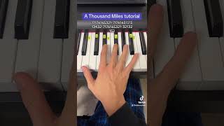 A Thousand Miles Easy Piano Tutorial [upl. by Acsot736]