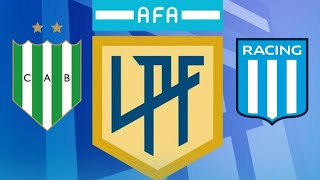 Banfield vs Racing Club Liga Profesional de fútbol [upl. by Ajiram]