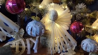 DIY 2 PAPIER Weihnachtskugeln GlitzerNostalgie DEKOKugel bastelnby DIY kekaplauderei [upl. by Rettke]