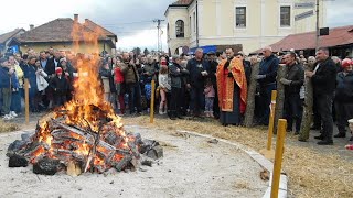 Nalaganje badnjaka kod Crkve svete Petke Pljevlja 2024 [upl. by Yror]