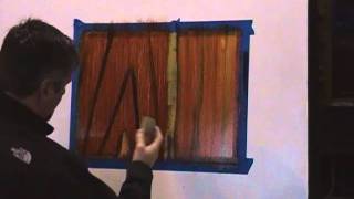 simple mahogany Wood graining technique [upl. by Jeannie287]