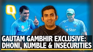 Gautam Gambhir Exclusive Friendship with Dhoni Kumble amp Career Insecurities  The Quint [upl. by Ilehs]