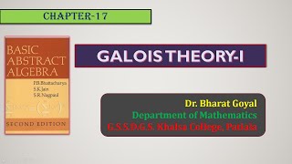 Galois Theory I Field Theory MSc Mathematics [upl. by Sansen489]