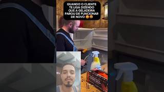 Quando a geladeira que você consertou dar problema de novo 🤬 refrigerador geladeiras explodiu [upl. by Hartfield]