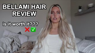 NEW BELLAMI SILK SEAM HAIR EXTENSIONS REVIEW  TUTORIAL [upl. by Arlan]