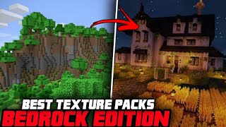 5 BEST BEDROCK EDITION TEXTURE PACKS FOR MINECRAFT IN 2022 1080P HD [upl. by Scotti]