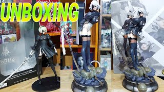 NieR Automata Figure 2B Android 14 Scale UNBOXING rare statue Resin review By MOONLIGHT STUDIO [upl. by Sarette729]