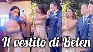 Belen Rodriguez al matrimonio di Cecilia vestita come tutte le damigelle [upl. by Micro]