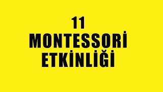 Montessori Etkinlikleri  Montessori Aktiviteleri  Montessori Eğitimi [upl. by Damal]