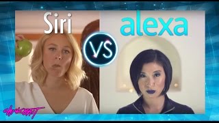 SIRI vs ALEXA  AI RAP BATTLE [upl. by Reifinnej]