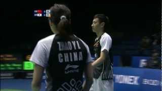 SF I  XD  Zhang NZhao Y vs Kim SRChoi HI  2012 Badminton Asia Cship [upl. by Netsriik]