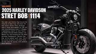 2025 HarleyDavidson Street Bob 114 Raw Power Meets Minimalist Style [upl. by Coralie]