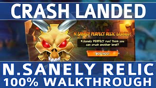 Crash Bandicoot 4  Crash Landed 100 Walkthrough  NSanely Perfect Relic All Gems amp Crates [upl. by Pirzada]