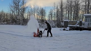 Snowblower in action [upl. by Komara769]