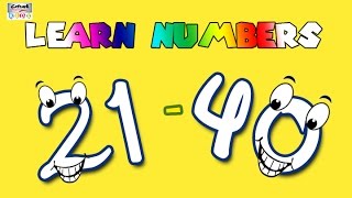 Learn to Count Numbers 21 to 40  Fun Learning Collection For Beginners  Basic Maths [upl. by Esten]