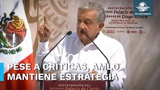 AMLO mantendrá estrategia de seguridad de quotabrazos no balazosquot reconoce crisis de violencia [upl. by Jewelle]