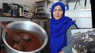 آب گشت هزارگی عاطفه رحیمی چینل Atefeh Rahimis beef broth هزارگیدایکندی ولاگ [upl. by Gonzales]