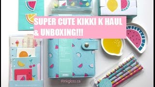 Kikki K Haul 2016 Cute Collection Unboxing [upl. by Ahsinad]