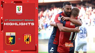 Genoa 32 Benevento  Goals and Highlights 1st Knockout Round  Coppa Italia Frecciarossa 202223 [upl. by Edmon130]