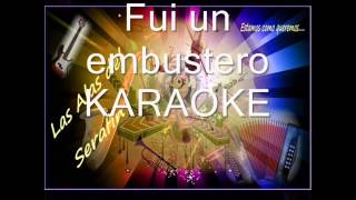 KARAOKE Fui un embustero LOS REYES DEL CUARTETO [upl. by Ahsinnod]