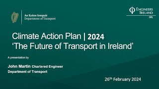 Climate Action Plan 2024  the Future of Transport in Ireland [upl. by Waxman366]