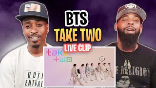 AMERICAN RAPPER REACTS TO BTS 방탄소년단 Take Two Live Clip 2023BTSFESTA [upl. by Ggerc]