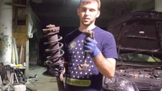 How to install Lowering Springs MK5 Jetta [upl. by Elletse484]