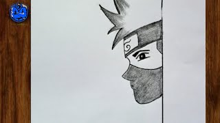 how to draw Kakashi Hatake  How to draw anime step by step  Easy drawing ideas for beginners [upl. by Rabaj216]