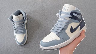 HOW TO LOOSELY LACE NIKE AIR JORDAN 1 MID  NIKE AIR JORDAN 1 MID Lace Style BEST WAY [upl. by Neggem]