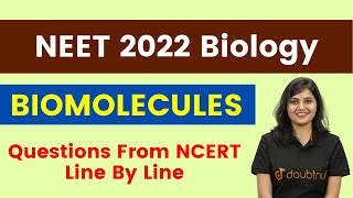 Biomolecules  Questions From NCERT Line By Line  English Medium  हिंदी माध्यम  Biology Doubtnut [upl. by Hama]