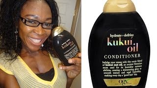 Organix Kukui Oil Conditioner Hydrate amp Defrizz Review [upl. by Paz728]