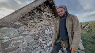 Scottish Bothy restoration part 2 Gable Collapse [upl. by Bena731]