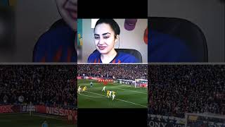 Barcelona fan girl blushes over Ronaldo❤ [upl. by Algar]