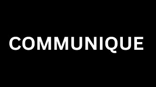 How to Pronounce quotCommuniquequot in EnglishHow To Say quotCommunique quotin English LanguageCommunique [upl. by Tarttan234]