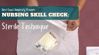 Nursing Skill Check Sterile Technique [upl. by Haden385]