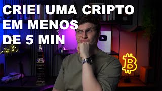 COMO CRIAR UMA CRIPTOMOEDA EM 5 MINUTOS  FELIPPE PERCIGO [upl. by Wolfort354]