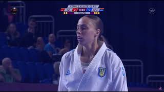 Ceyco Georgia Zefanya vs Elina Sieliemienieva  Bronze Medal Female Kumite 68Kg  Dublin 2023 [upl. by Shriner233]