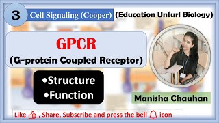 Gproteincoupled Receptors  GPCRs Cooper  Cell signaling  gpcr structure function [upl. by Eniamat]