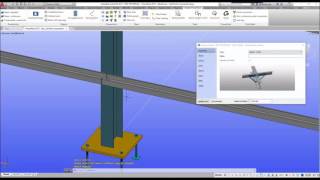 Advance Steel 2017 – Adding Steadmans Bolt on Purlin Connection [upl. by Schlicher114]