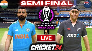 ICC Cricket World Cup 2023  India vs New Zealand Semi Final Match  Cricket 24 Live  RtxVivek [upl. by Trojan102]