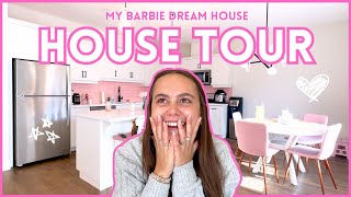 updated house tour pink barbie dream house  moving [upl. by Ecirad]