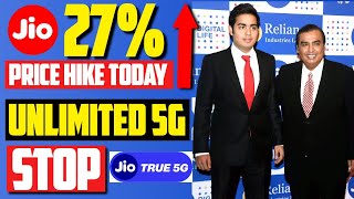 Jio का Plan हुआ सबसे महँगा airtel और VI से भी  Jio 27 Price Hike Prepaid amp Postpaid 🔥🔥🔥 [upl. by Nancy]