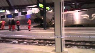 X2000 Train crashed into dead end stop blok at high speed at Malmö C [upl. by Flory345]