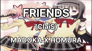 ClariS Friends  Madoka Kaname X Homura Akemi Puella Magi Madoka Magica AI coverJPN [upl. by Dnalor]