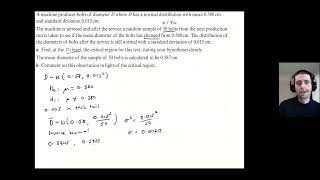 How to find the critical region for a hypothesis test on the normal distribution [upl. by Aimar]