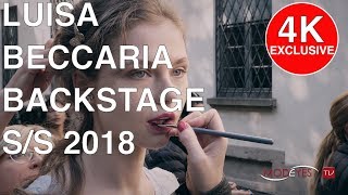 LUISA BECCARIA  SUMMER 2018  4K BACKSTAGE [upl. by Otrebliw]