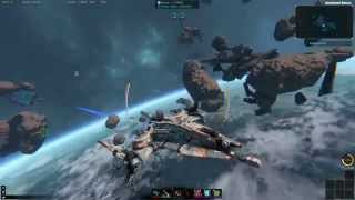 Star Conflict Invasion MissionsFederation Destroy Cartel Lieutenant Mining Rig [upl. by Mallory]