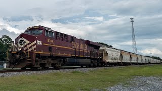 UP MNOLIB North through Maringouin LA with NS 8104 “Lehigh Valley” [upl. by Dnomrej78]