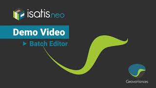 Isatisneo version 202112  Batch editor [upl. by Marcelo]